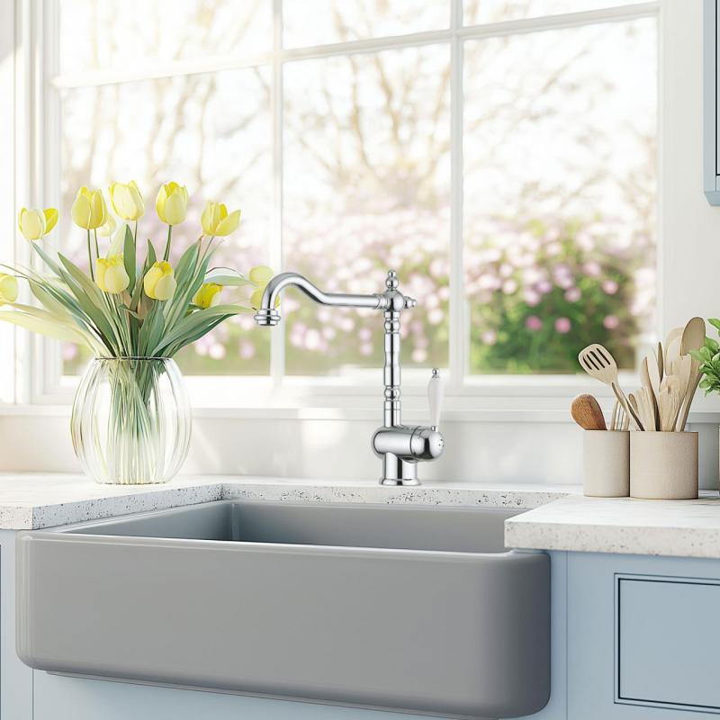 Franke Particolare Old England klassisk kökskran krom 115.0060.360