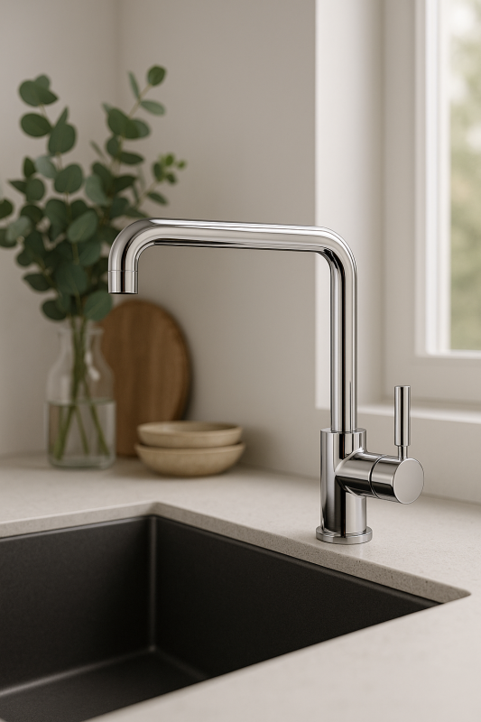 Franke Galley Square Köksblandare krom med svängbar pip 115.0559.596