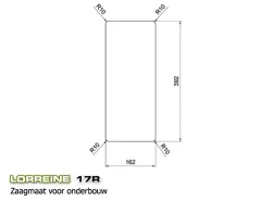 Lorreine 17R Lyx rostfri liten diskho 17 cm planmontering undermontering och övermontering 1150178225