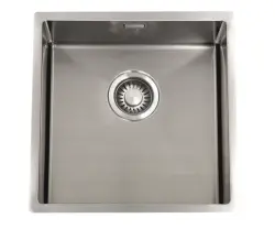 ABK Bingara 40fvi rostfri diskho 40x40cm planmontering undermontering och ovanmontering BIN40FVI