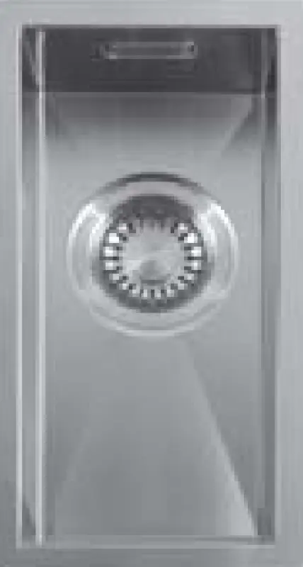 ABK Baronga liten rostfri diskho 16x34 cm för planlimning, undermontering och toppmontering BAR16FVI