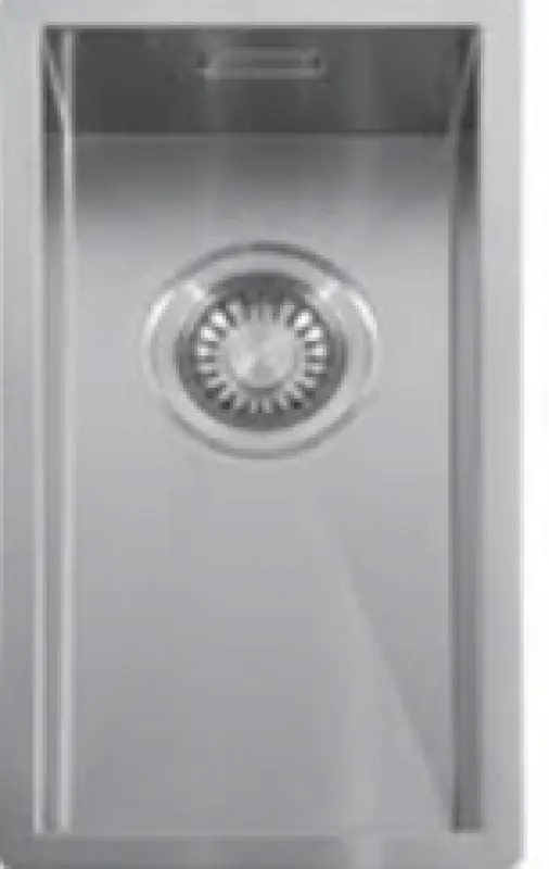 ABK Baronga liten rostfri diskho 20x40 cm för planmontering, undermontering och ovanmontering BAR20FVI