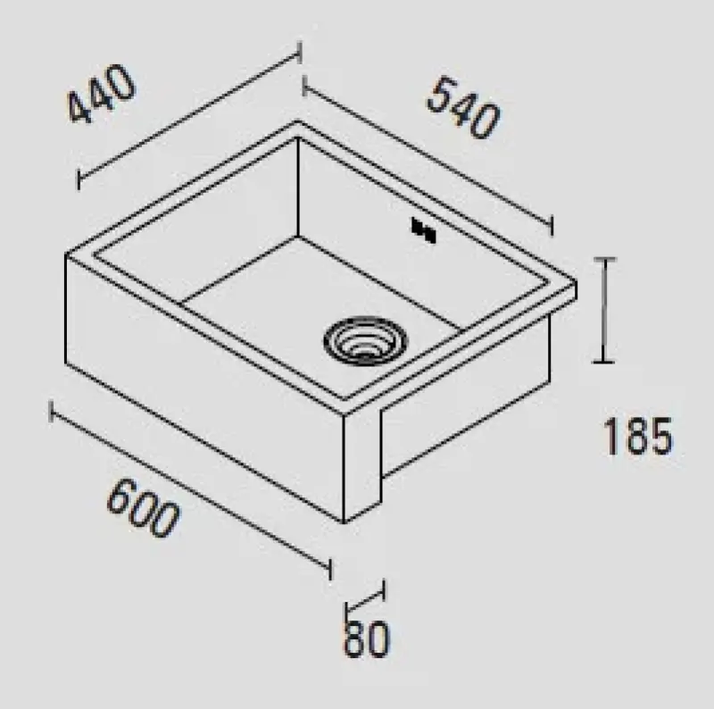 ABK Baronga 6054f inbyggd diskho med färdig framsida 1150424037