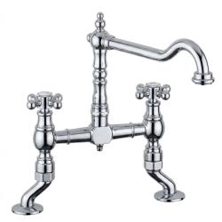 Nostalgisk kökskran rostfritt stål V1979RVSST