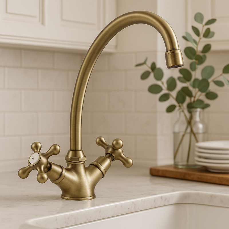 Nostalgisk kökskran V1900 Brons