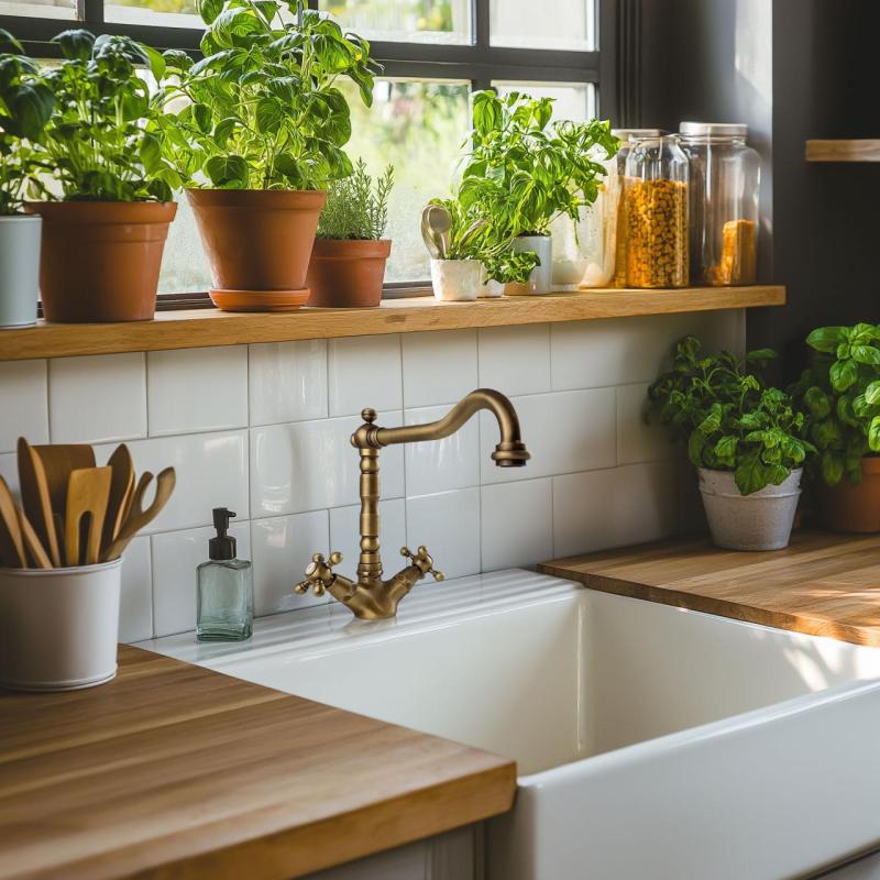 PB Nostalgisk kökskran V1910 Brons