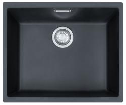 Franke Sirius 2 S2D 110.50 plast svart diskbänk 50x41cm undermonterad 125.0252.223