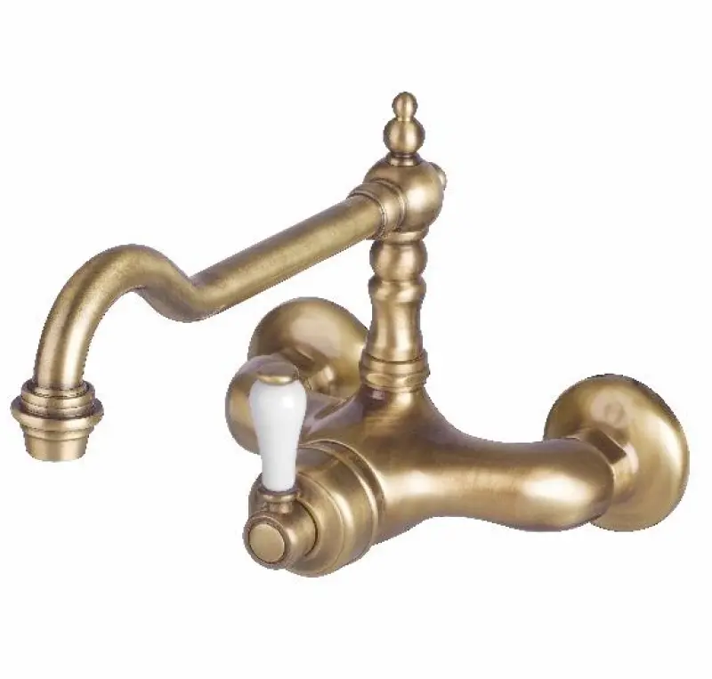 Nostalgisk kökskran Hermitage R väggmonterad krom 10.9021