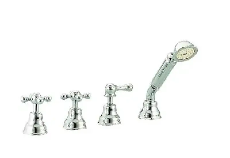 Cisal Arcana Ceramic 4-håls badblandare för badkarskant Brons AC00029027