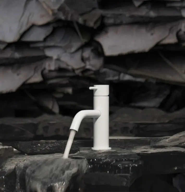 Waterevolution Flow handfatsblandare matt vit T110BR