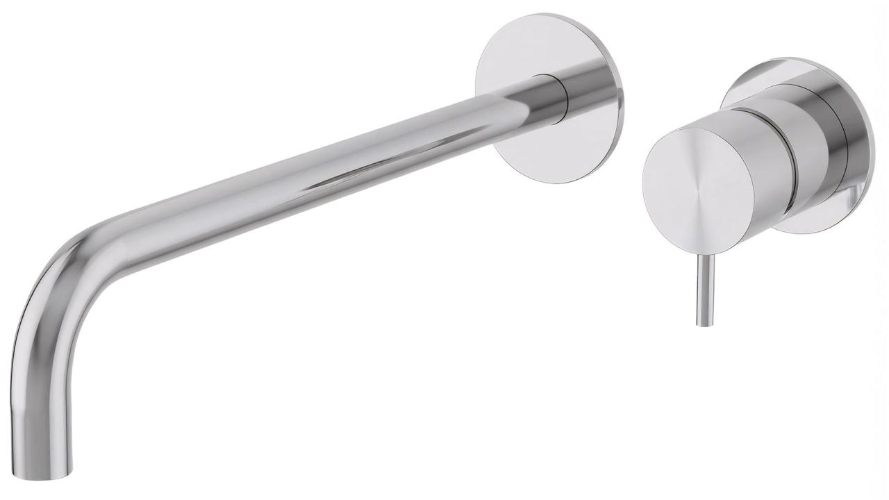 Waterevolution Flow inbyggd tvättställsblandare krom med 25 cm pip T116B01-25