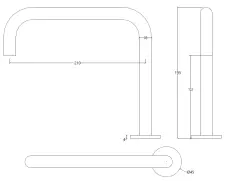 Waterevolution Flow 2-håls tvättställsblandare krom T112H01