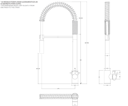Waterevolution Flow semi-professionell köksblandare krom med kolonn och fjäder T15701