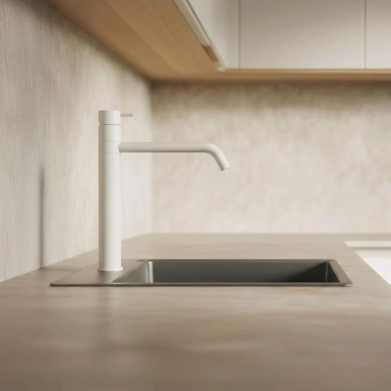 Waterevolution Flow köksblandare matt vit T150BR