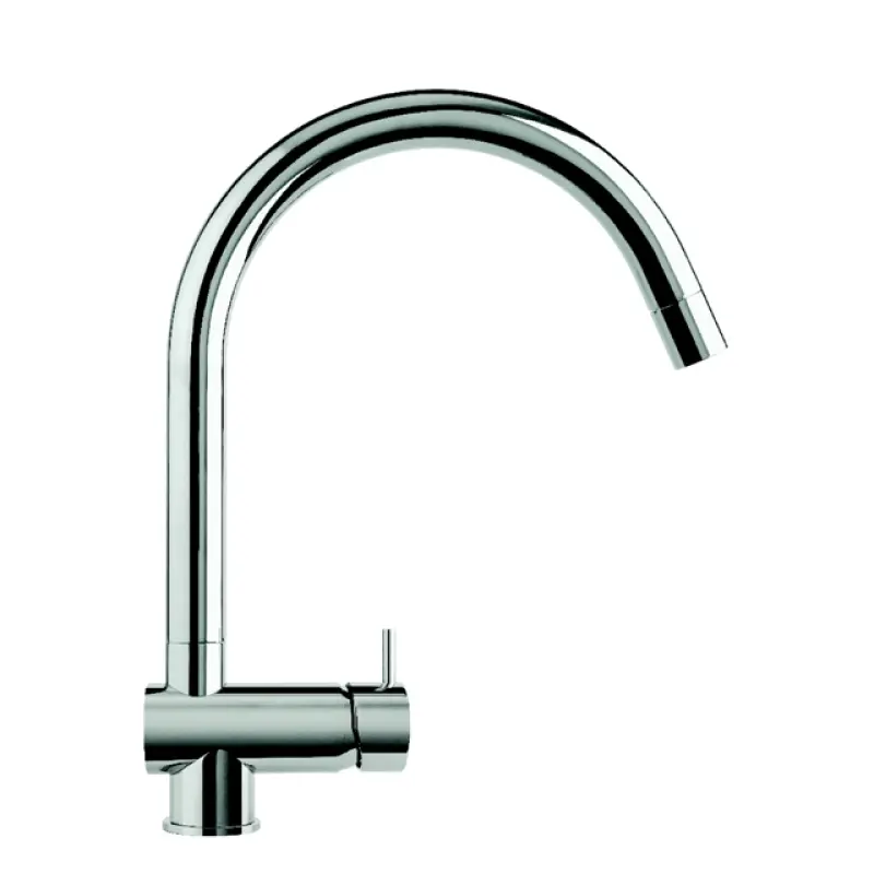Waterevolution Flow köksblandare matt vit med utdragbar pip T155BR