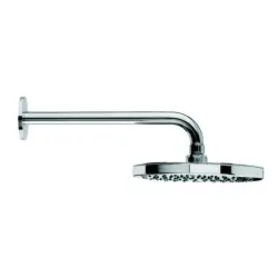 Waterevolution Flow takdusch 200 mm med vägganslutning krom T164101