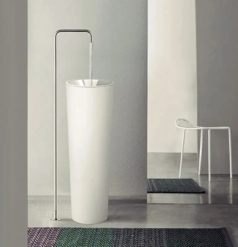 Waterevolution Flow Fristående tvättställsblandare Utlopp Krom T1.676.01