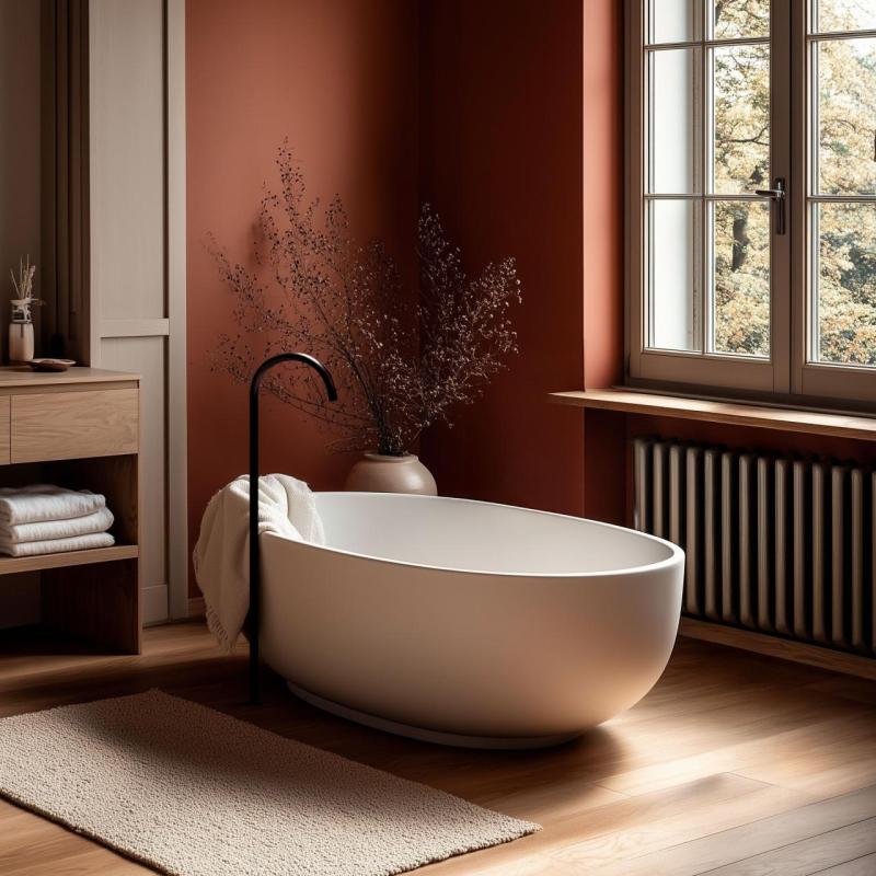 Waterevolution Flow badkarspip stående matt svart T1673PR