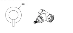 Waterevolution Flow inbyggd stoppventil krom T143R01