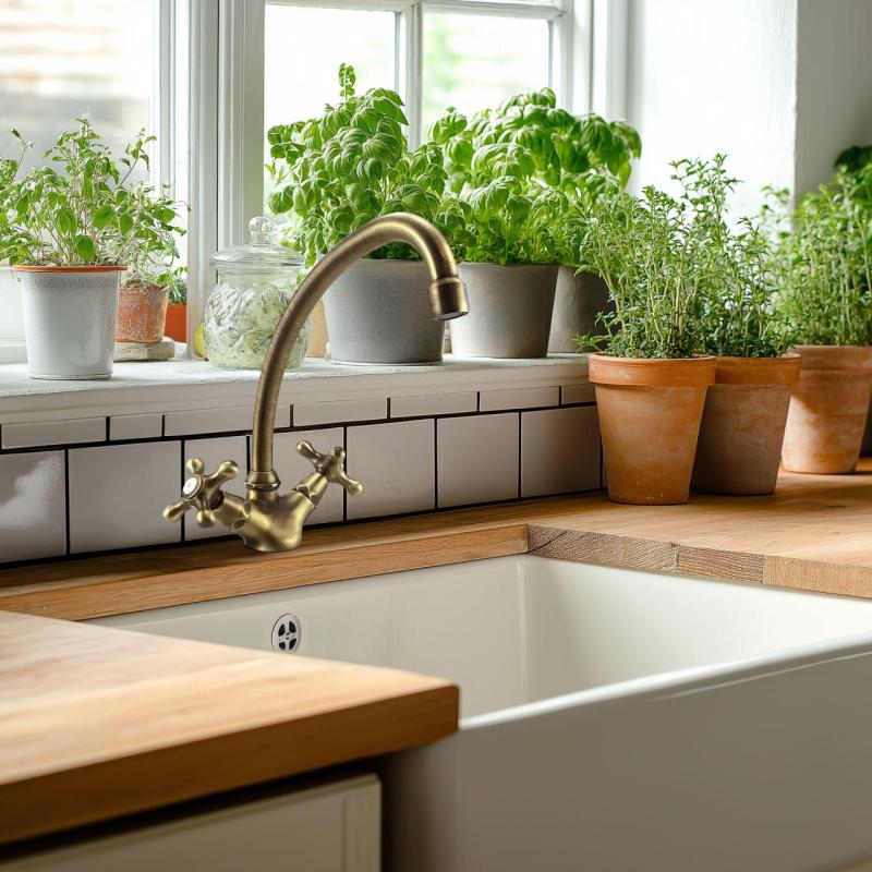 PB Nostalgisk kökskran V1905 Brons 1208606672