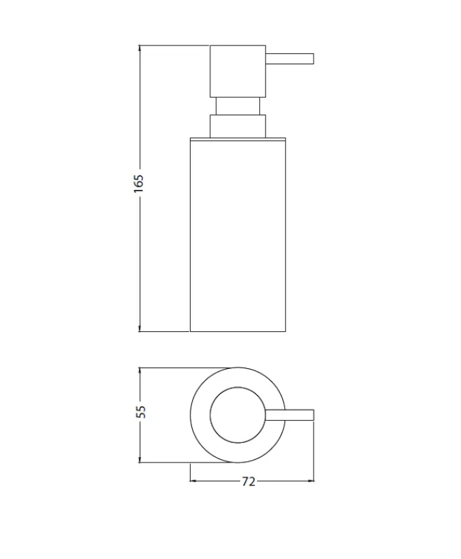 Waterevolution Deep tvålpump fristående krom A22501