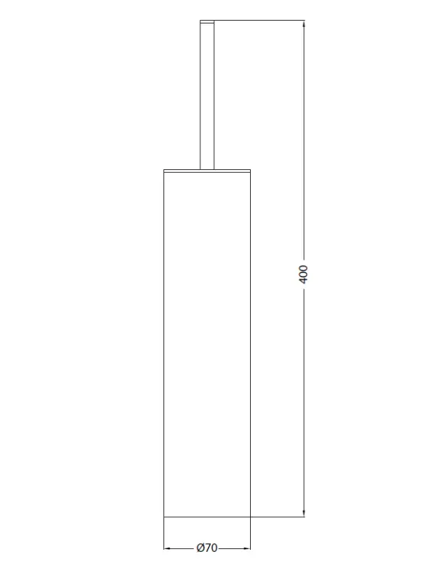 Waterevolution Deep toalettborstset stående krom A24001