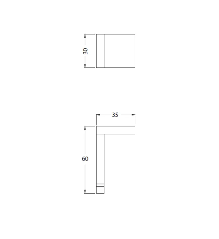 Waterevolution Deep handdukshängare matt vit A250BR