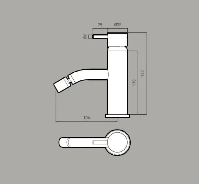 Waterrevolution Flow bidéblandare matt vit T120BR