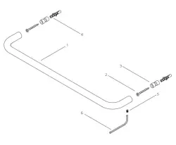 Waterevolution flow handdukshållare 60cm matt vit A112BR