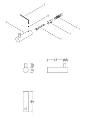 Waterevolution Flow handdukshängare krom A15001