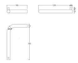 Waterevolution Flow Toalettrullehållare utan lock krom A13001