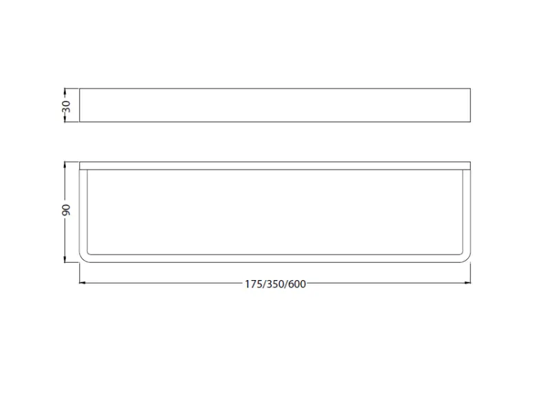 Waterevolution Deep handdukshållare 17,5 cm matt vit A210BR