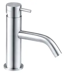 Waterevolution Flow låg tvättställsblandare rostfritt stål T110IE