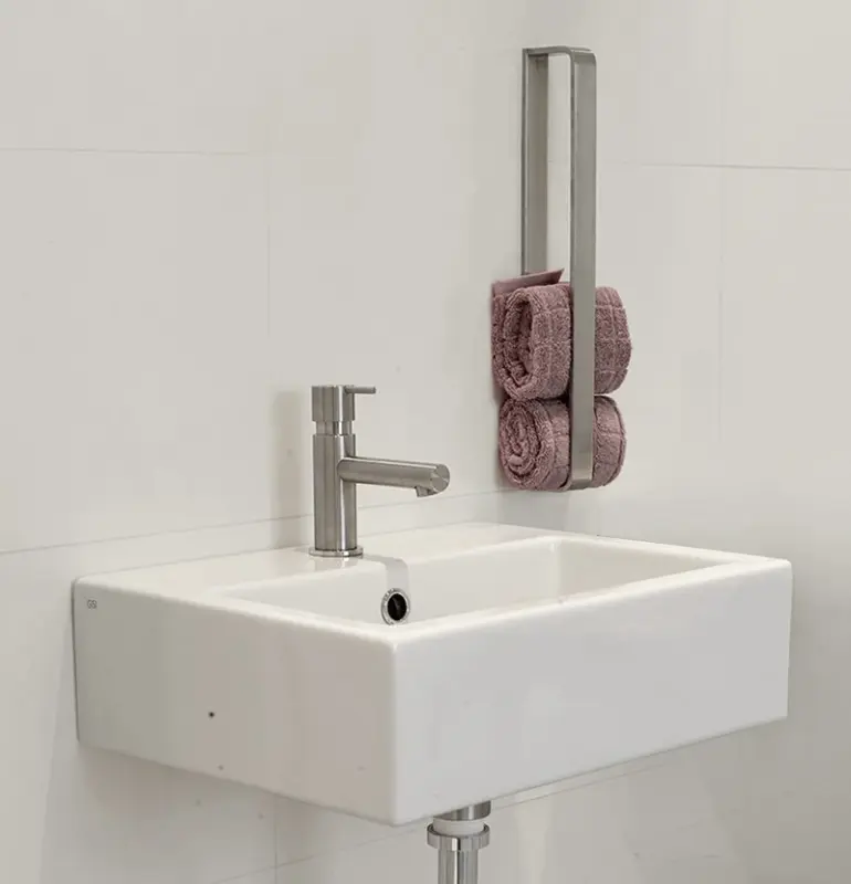 Waterevolution Deep vertikal handdukshållare 40cm rostfritt stål A216IE