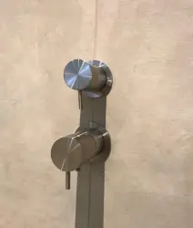 Waterevolution Flow inbyggd duschtermostat med 2 utlopp helt i rostfritt stål 1208852642