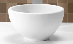 Solid S extra liten tvättställskärl i Solid Surface, rund, 20 x 20 x 11 cm, mattvit, 1208852722