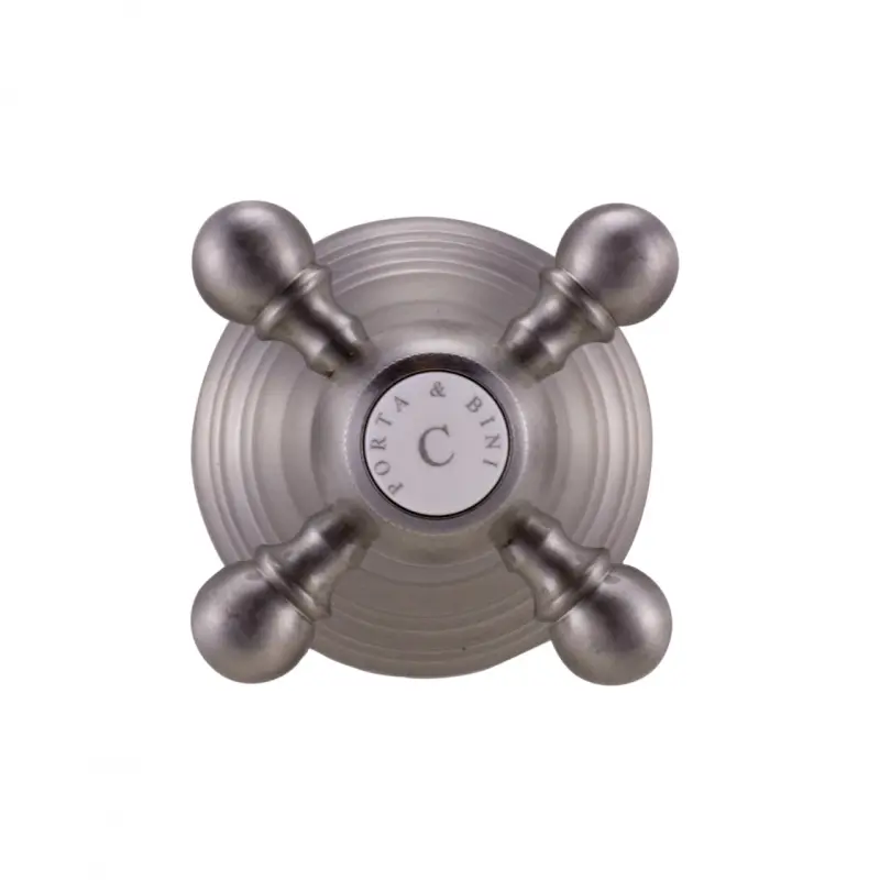 PB klassisk inbyggd kran med stjärnhandtag i rostfritt stål 1208855582