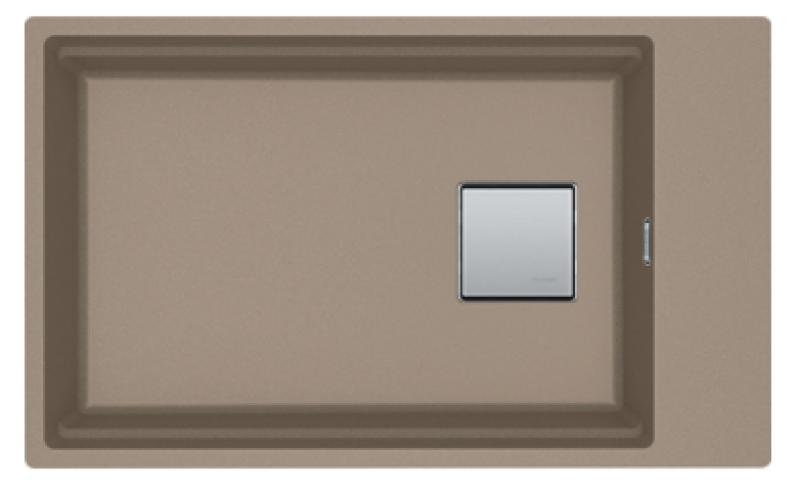 Franke Kubus KNG 110.62 diskho 72x42 taupe granit undermonterad med kranhålskant 125.0512.516