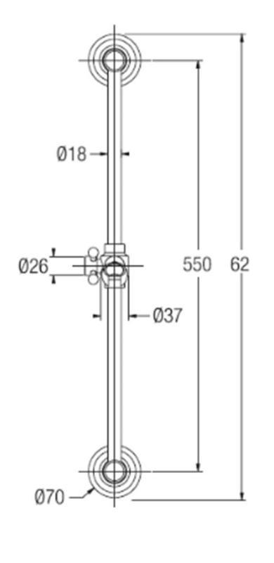 PB klassisk Glidskeneset med handdusch och duschslang i rostfritt stål 1208899112