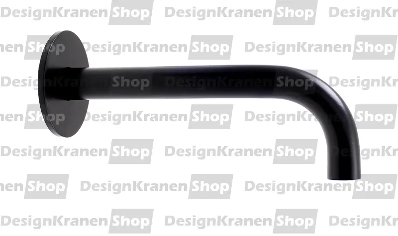 Waterevolution Flow tjock utloppspip mattsvart 19cm T167119PR