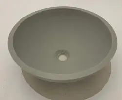Solid-S Pure Monteringshandfat, runt, matt ljusgrått, B41xH14 cm, utan överflöde 1208919566