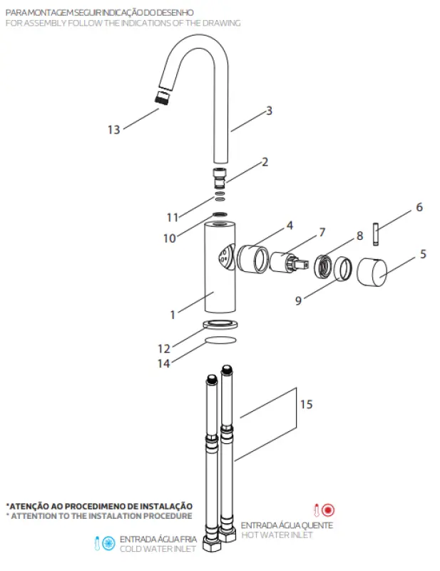 Waterevolution Flow tvättställsblandare hög modell krom T1121FU01