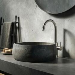 Waterevolution Flow tvättställsblandare hög modell rostfritt stål T1121FUIE