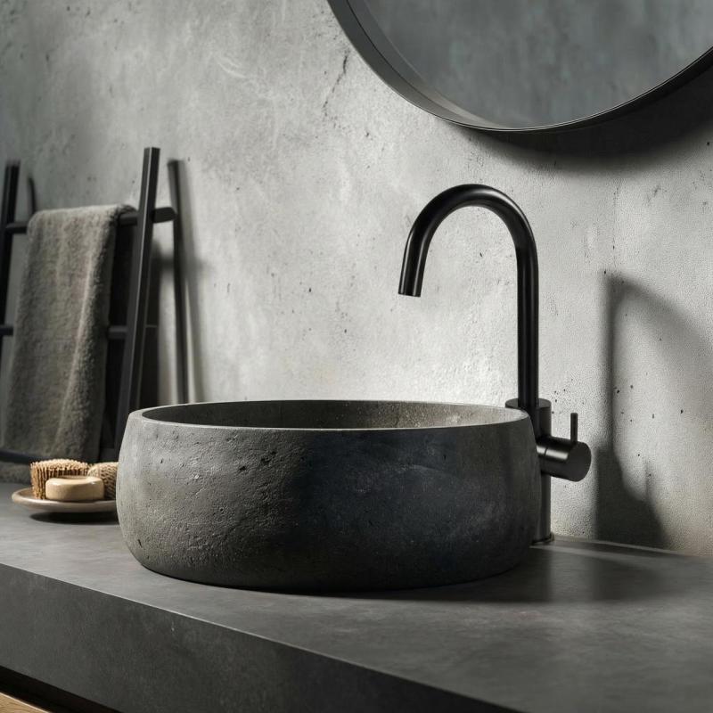 Waterevolution Flow tvättställsblandare hög modell matt svart T1121FUPR