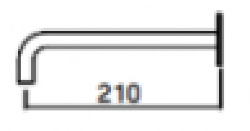 Waterevolution Flow Inbyggd handfatkran PVD Vitguld med utlopp 21 cm T116BWGE-21