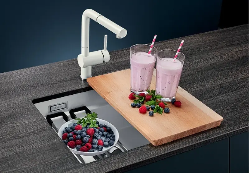 Blanco Etagon 500-U underbänksdiskho basalt 525154