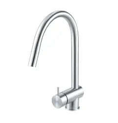 Waterrevolution Flow köksblandare massiv rostfritt stål med utdragbar pip T155IE