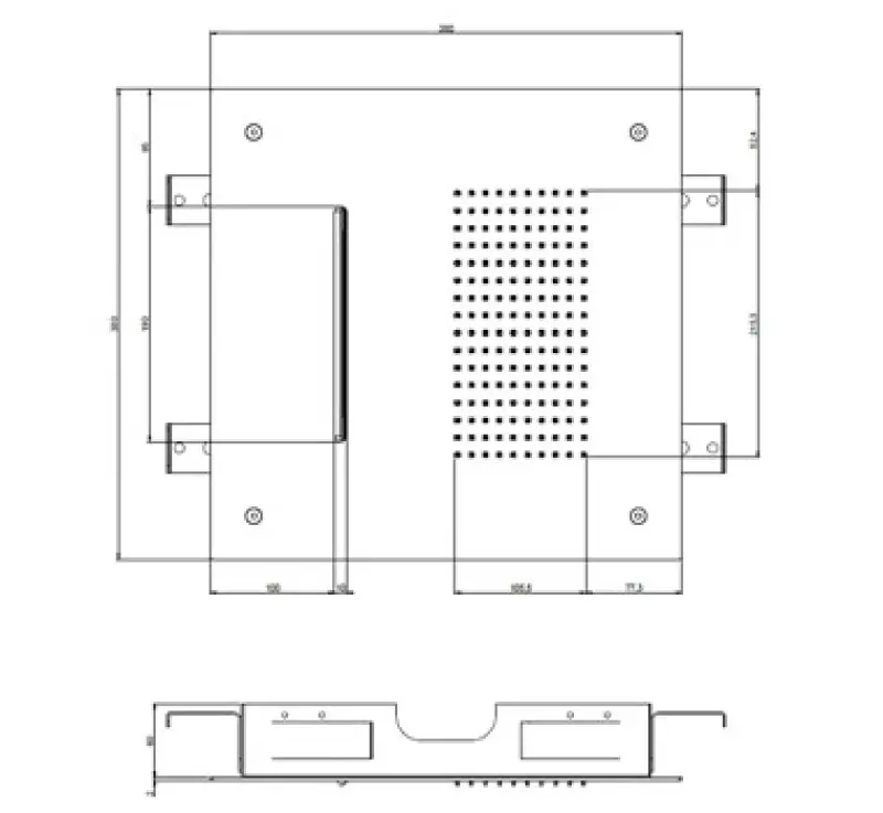 SB Square 316 Inbyggd regndusch med vattenfall 38x38cm - Rostfritt stål 1208946994