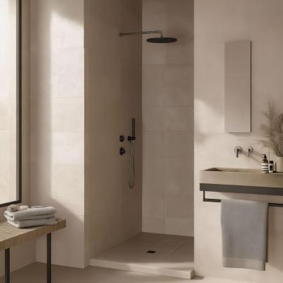 Waterevolution Flow inbyggd duschtermostat med 1 omställningskran, gun metal 1208948849