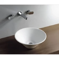OUTLET Blusani Cera Rund handfat 42x42x15 cm vit BS204405